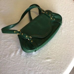 Cole Haan green leather bag.